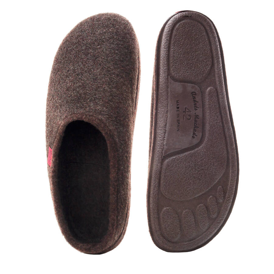 Very comfortable Brown Alpine Felt Slippers 