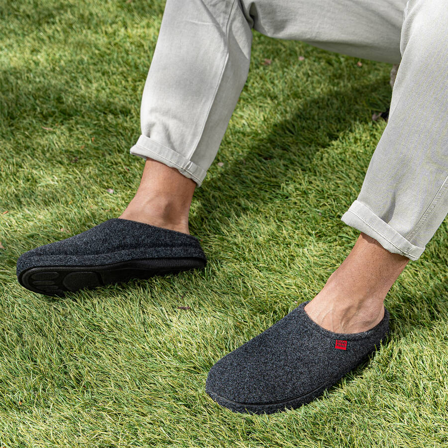 Chaussons Alpino en feutre Noir 
