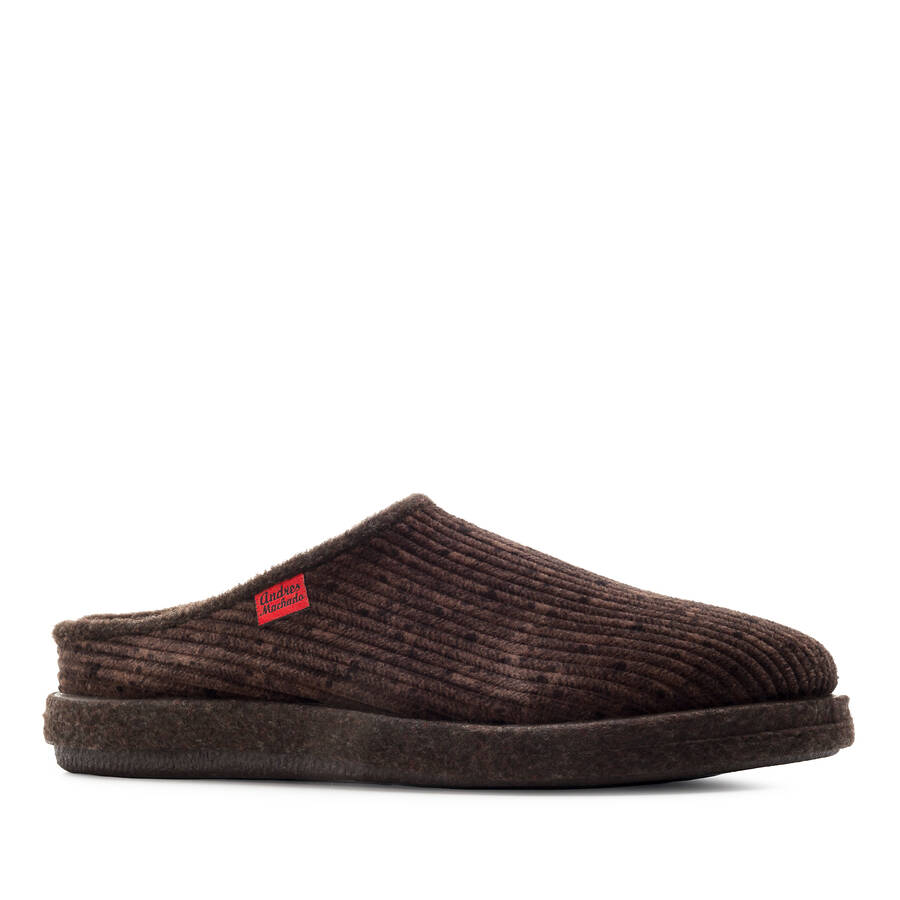 Very comfortable Brown Corduroy Slippers with footbed 