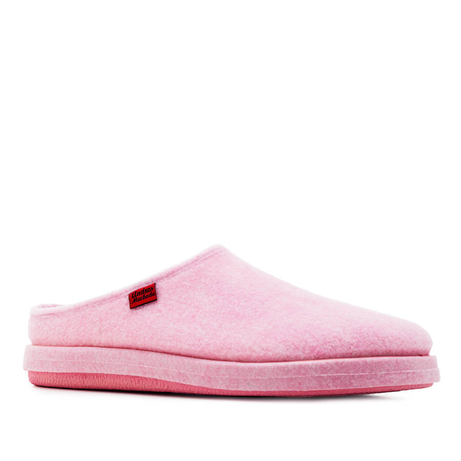 Very comfortable Pink Felt Slippers with footbed 