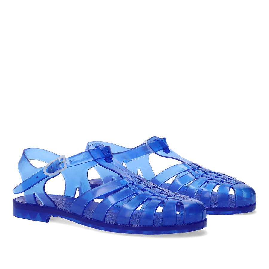 Navy Blue Plastic Water Sandals 