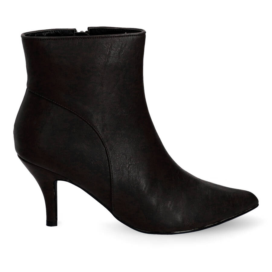 Bottines talon moyens en soft noir 