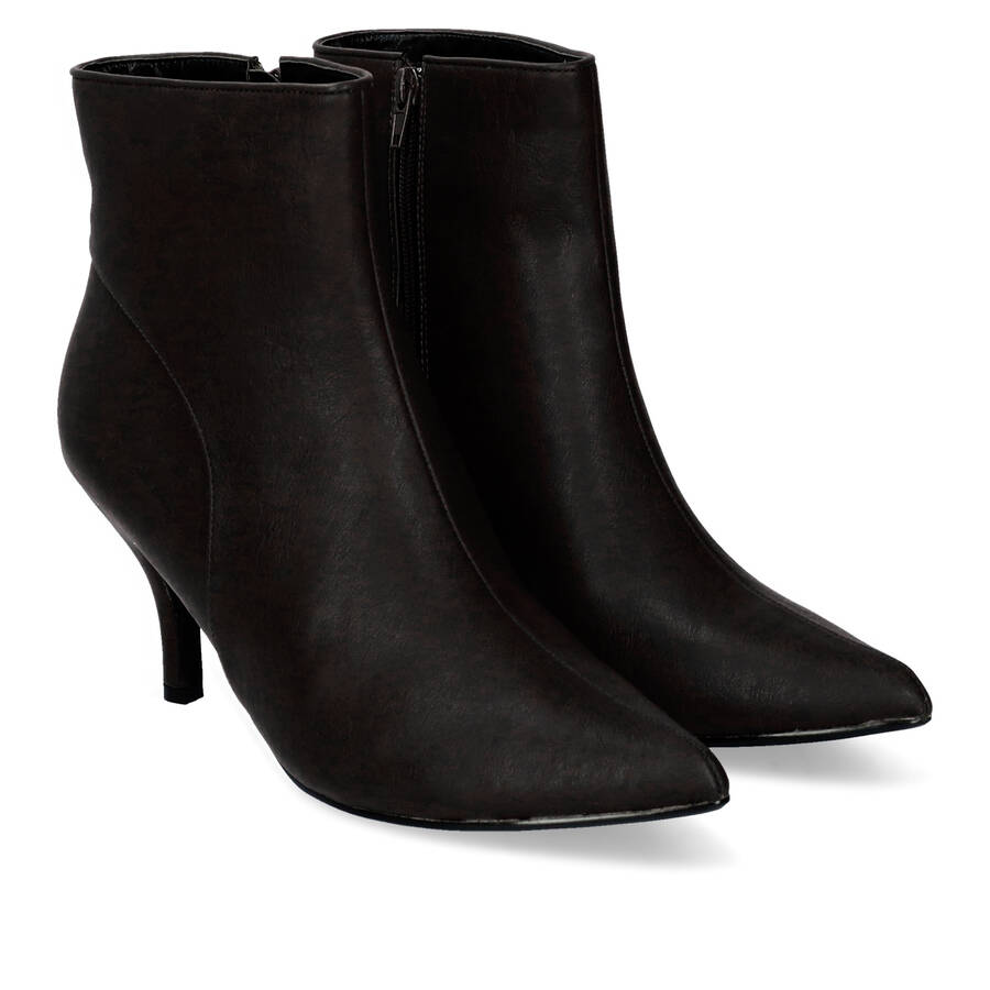 Bottines talon moyens en soft noir 