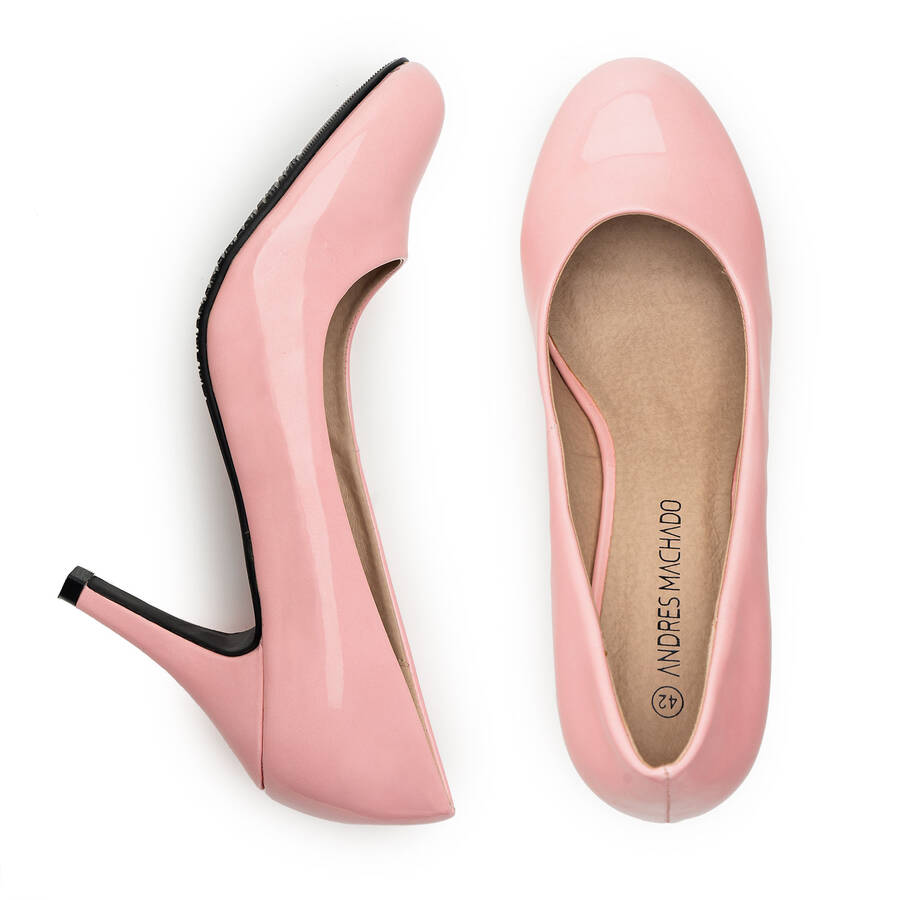 Elegant Pink Patent Pumps 