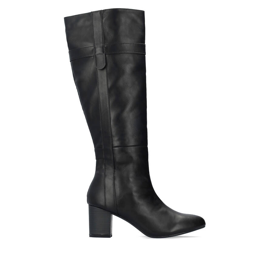 Bota alta en soft Negro 