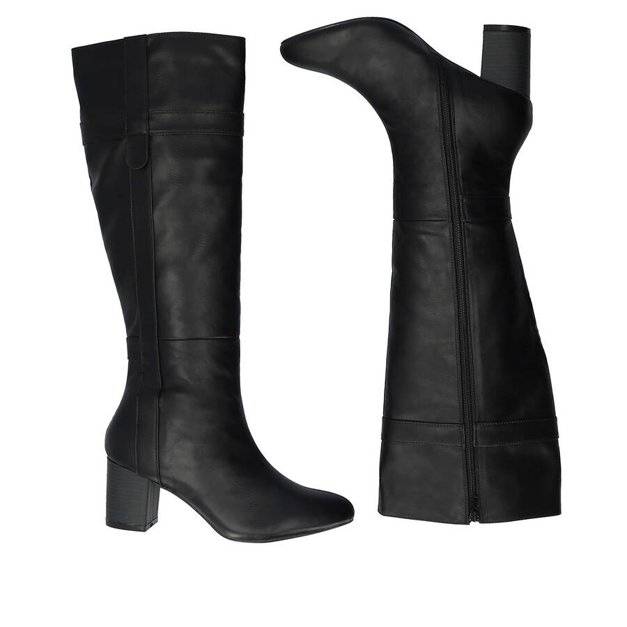 Bota alta en soft Negro 