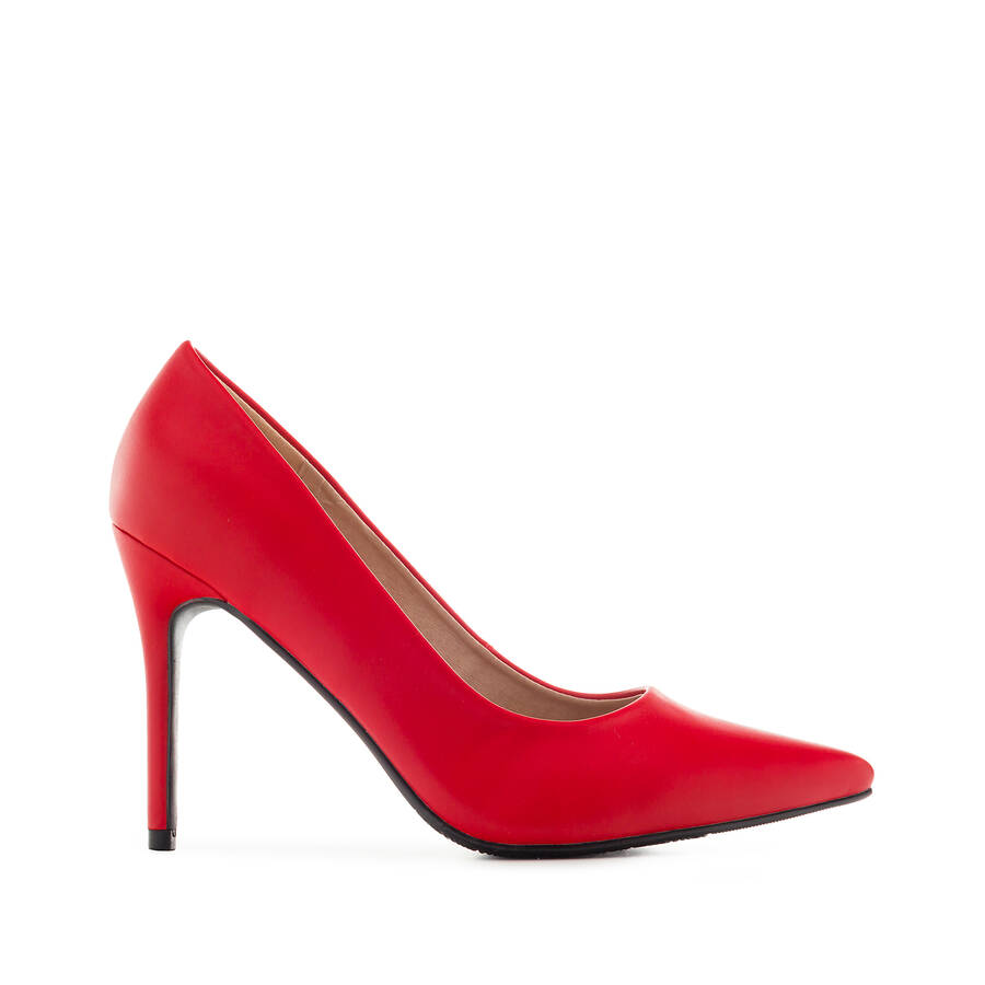 Stilettos in Red faux Leather 