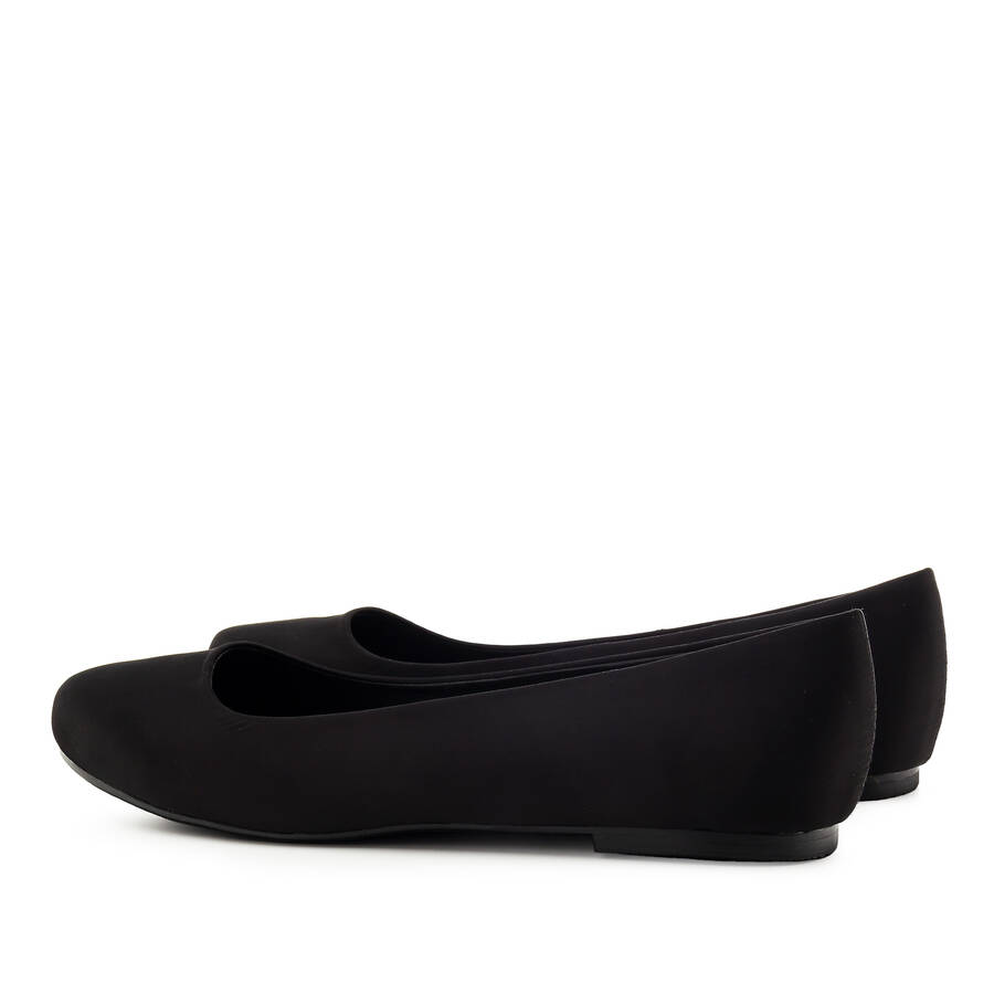 Grandes ballerines en Satin en Noir 