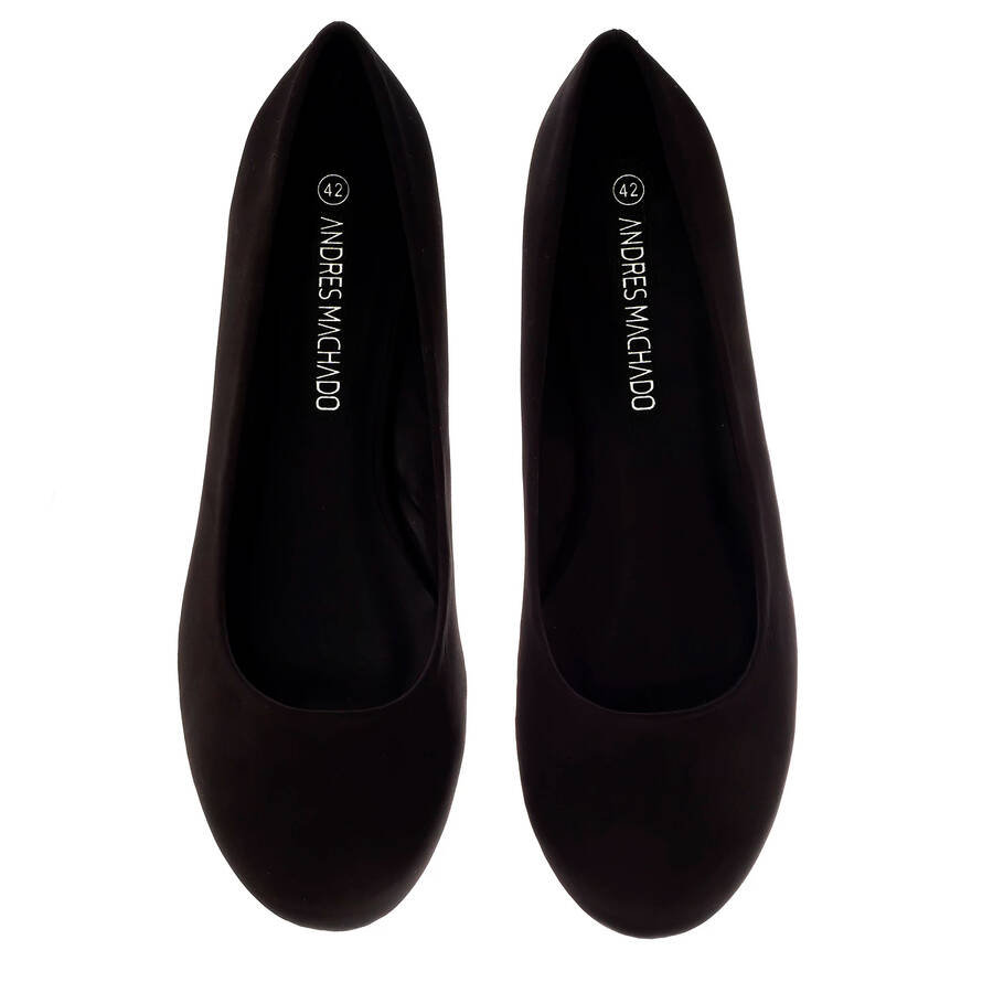 Grandes ballerines en Satin en Noir 