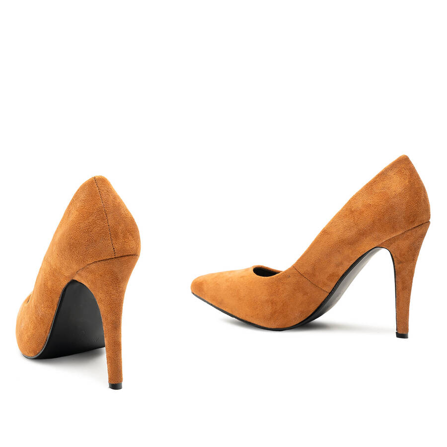 Camel Faux Suedette Stilettos 