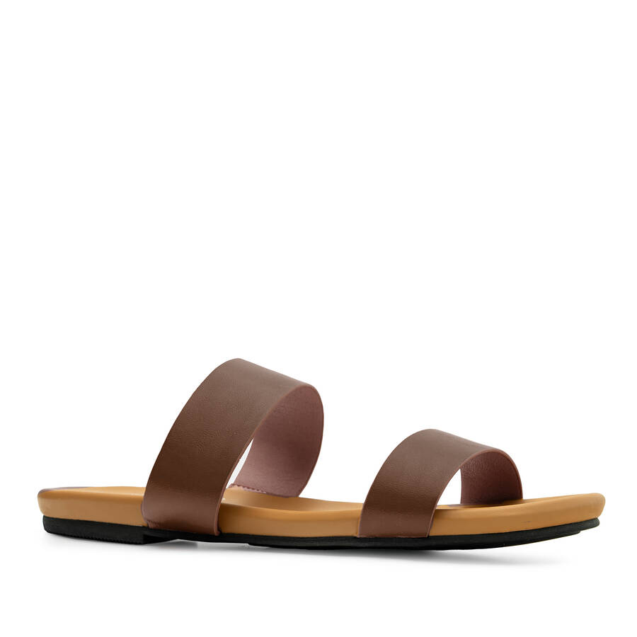 Brown Flat Sandals 