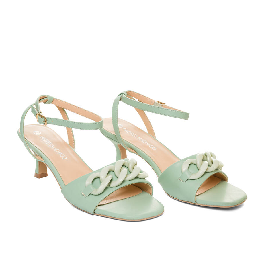 Mint faux leather sandals 