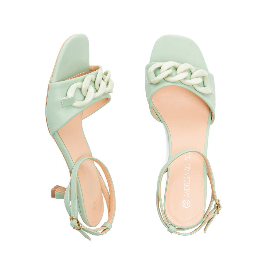 Mint faux leather sandals 