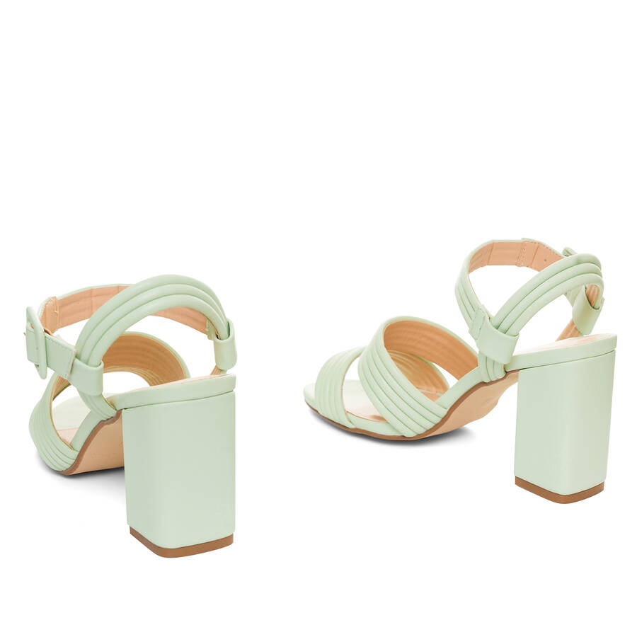 Mint faux leather sandals 