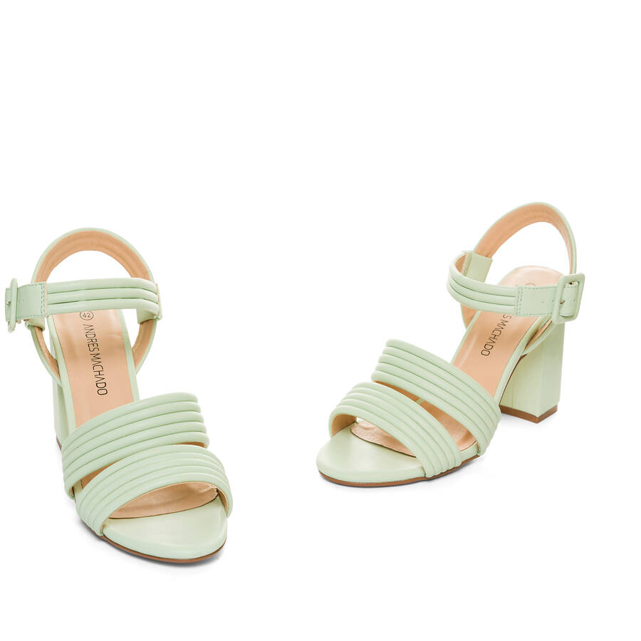 Mint faux leather sandals 