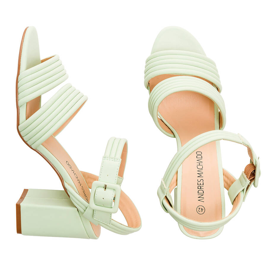 Mint faux leather sandals 