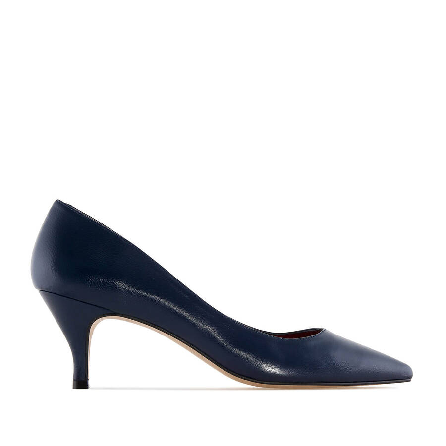 Escarpins cuir Bleu Marine 