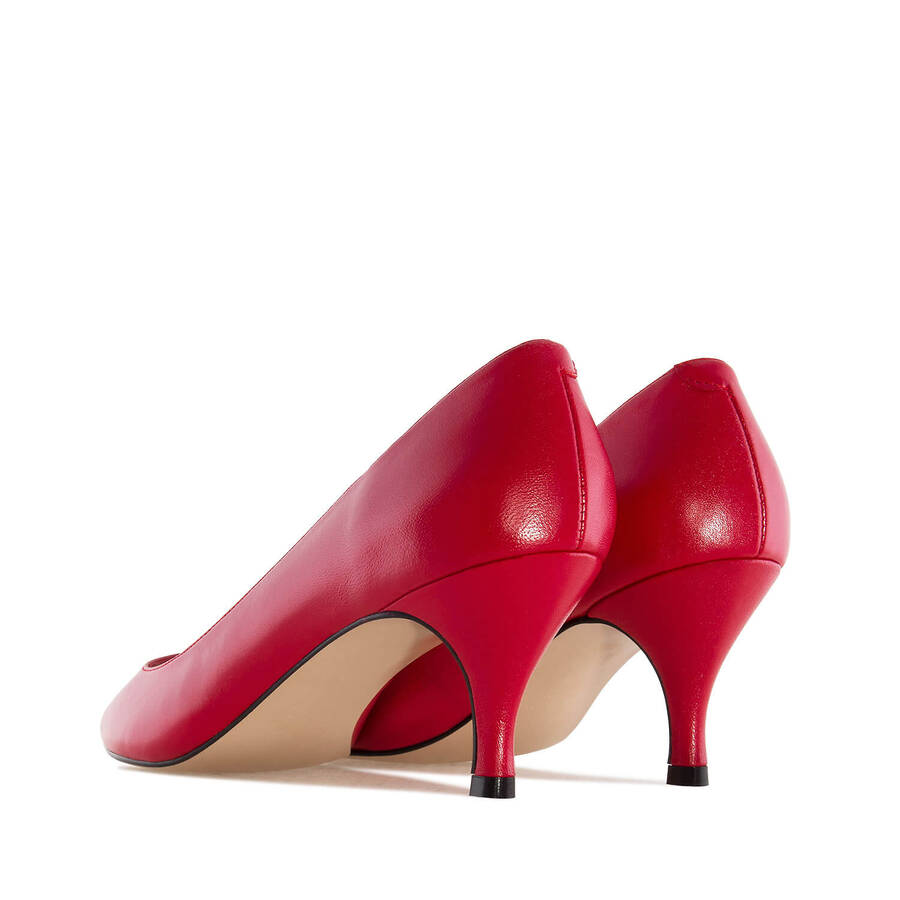 Pumps in Red Nappa Leather 