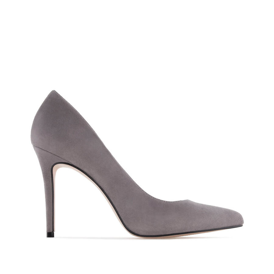 Heeled Shoes in Grey Suede 