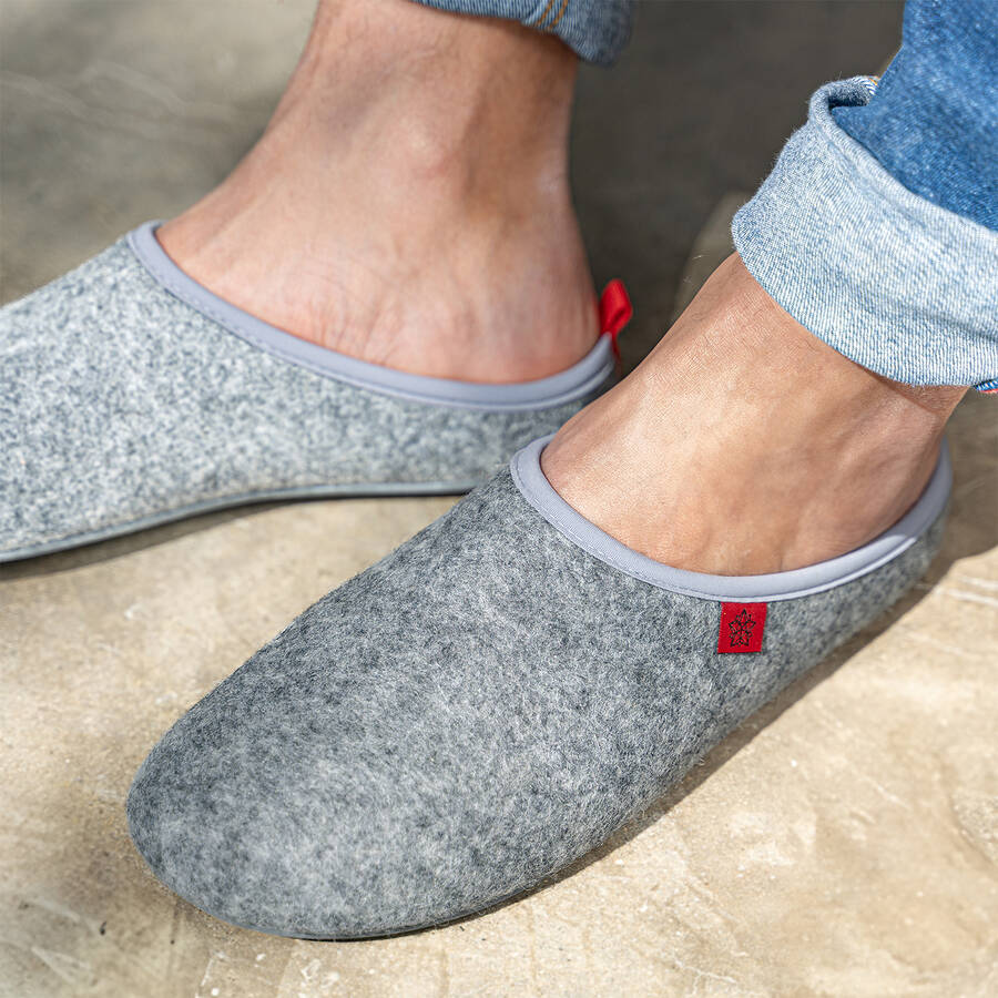 Zapatillas Unisex en Tejido Fieltro Gris 