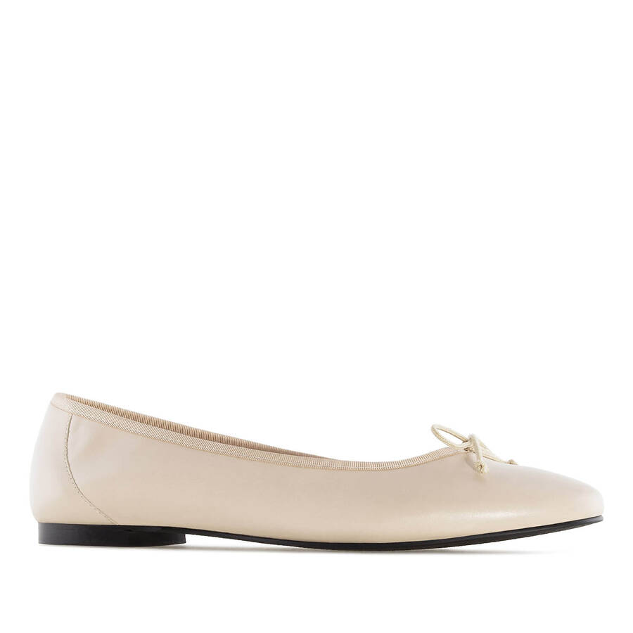 Ballerina Leder Beige 