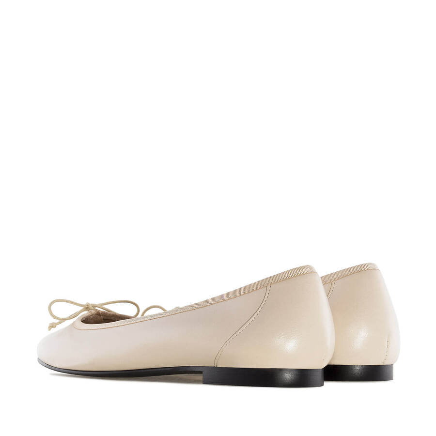 Ballerina Leder Beige 