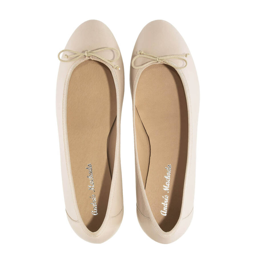 Ballerina Leder Beige 