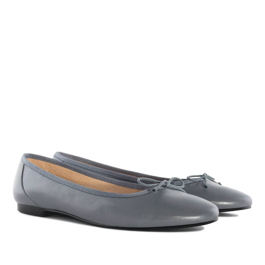 Ballerina Leder Grau 