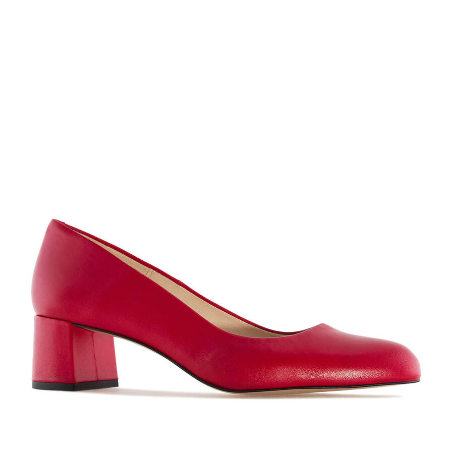 Escarpins en Cuir Rouge 