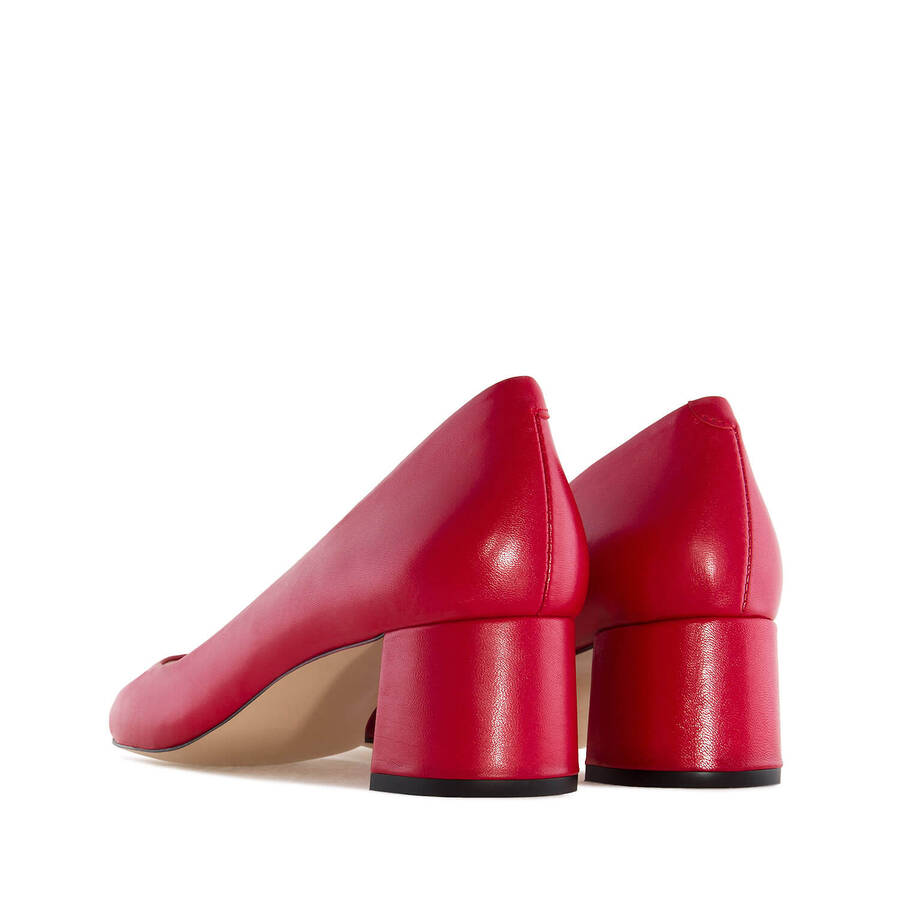 Escarpins en Cuir Rouge 