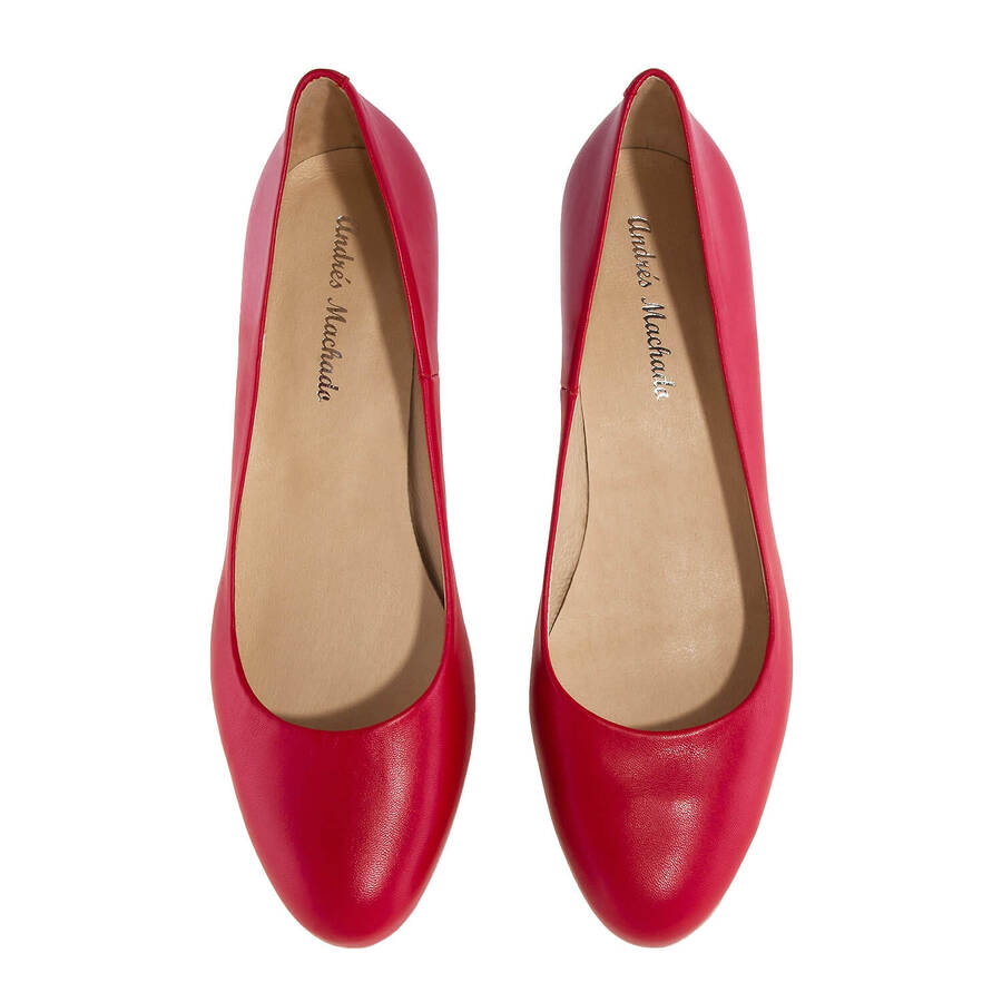 Escarpins en Cuir Rouge 