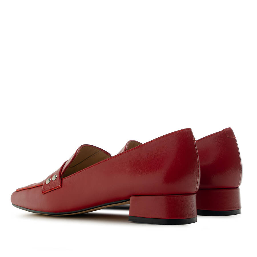 Moccasins in Red Leather 