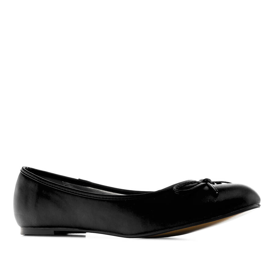 Classic Big Flat Ballerinas in Black Soft 