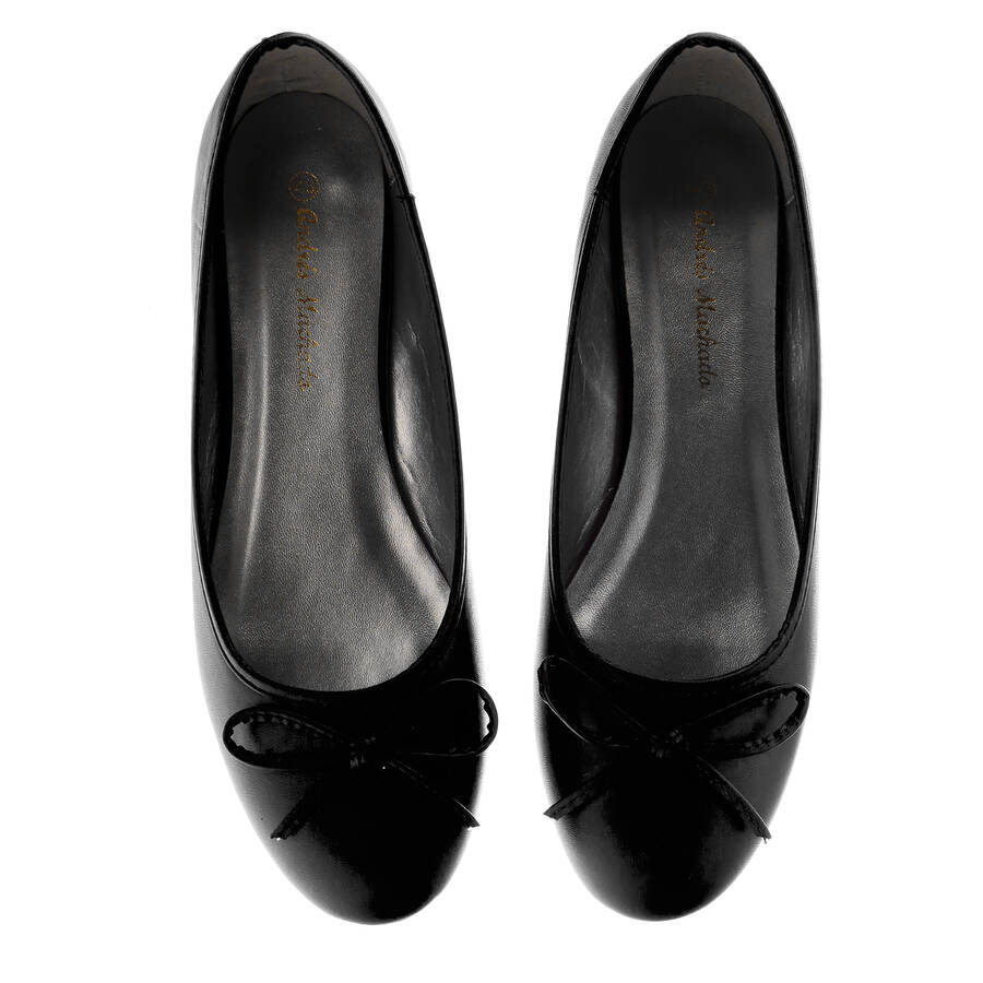 Classic Big Flat Ballerinas in Black Soft 