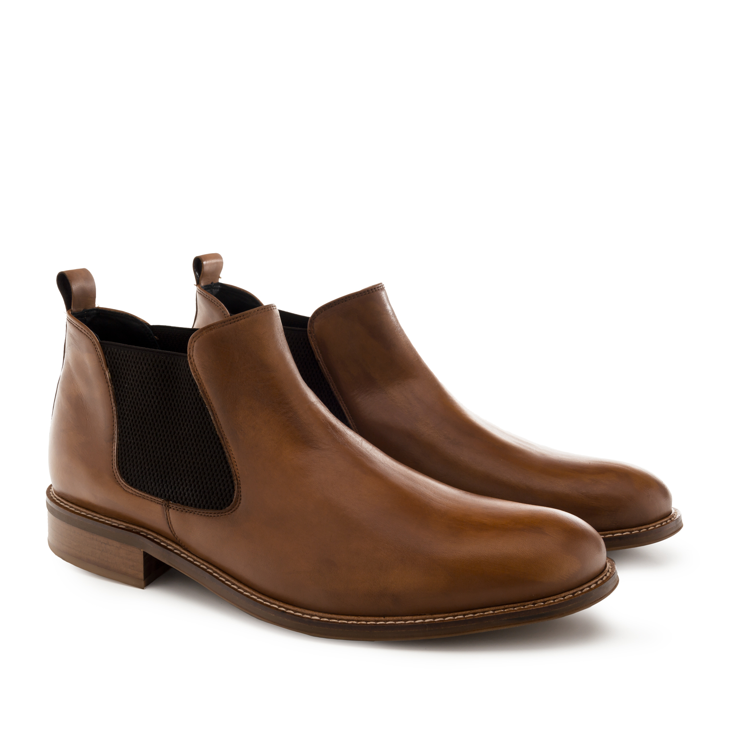Chelsea Boots in Tan coloured Leather 