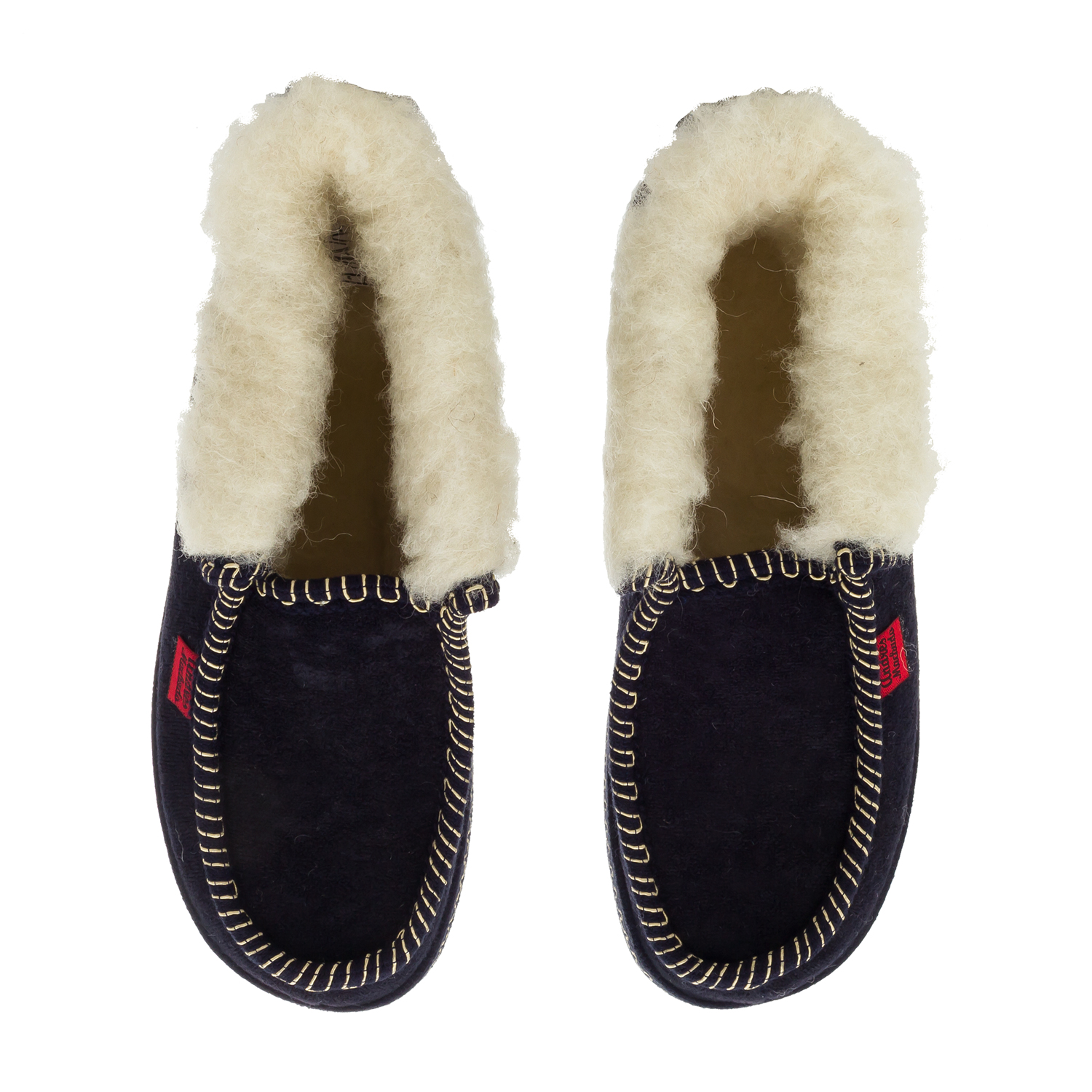Navy Blue Ankle High Slippers. 