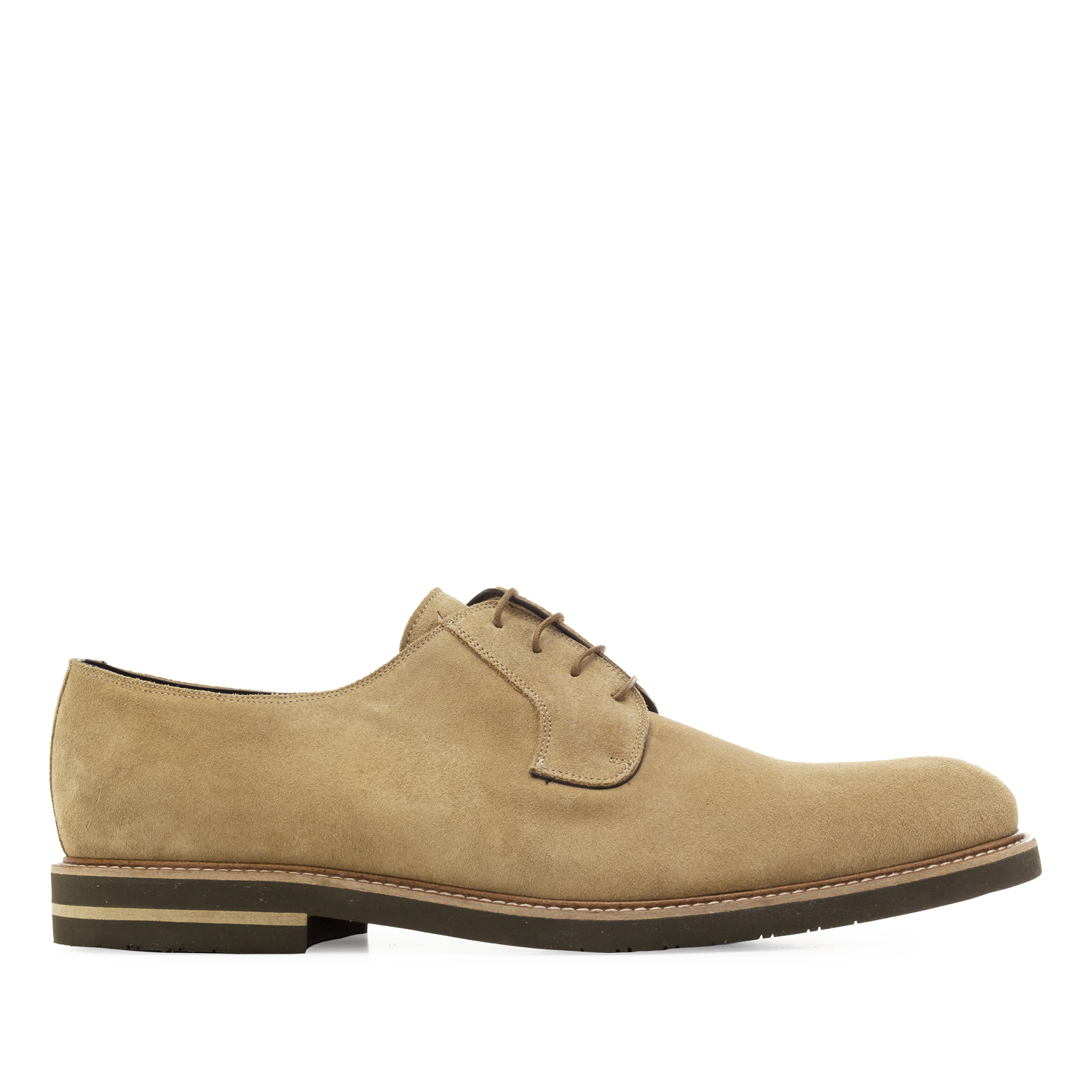 Oxford Shoes in Sand-coloured Split Leather 