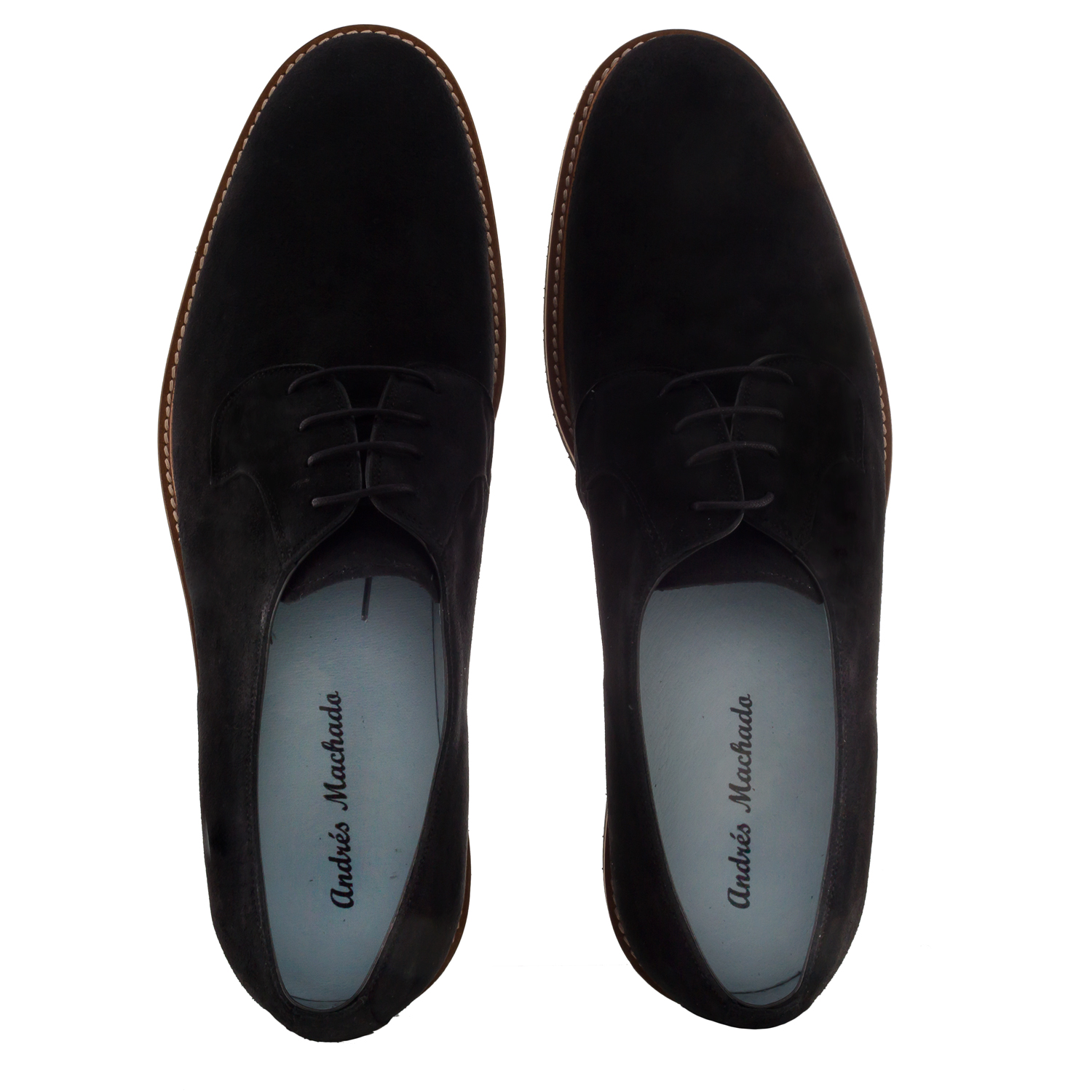 Chaussures Hommes Style Oxford en Cuir Suéde Noir 
