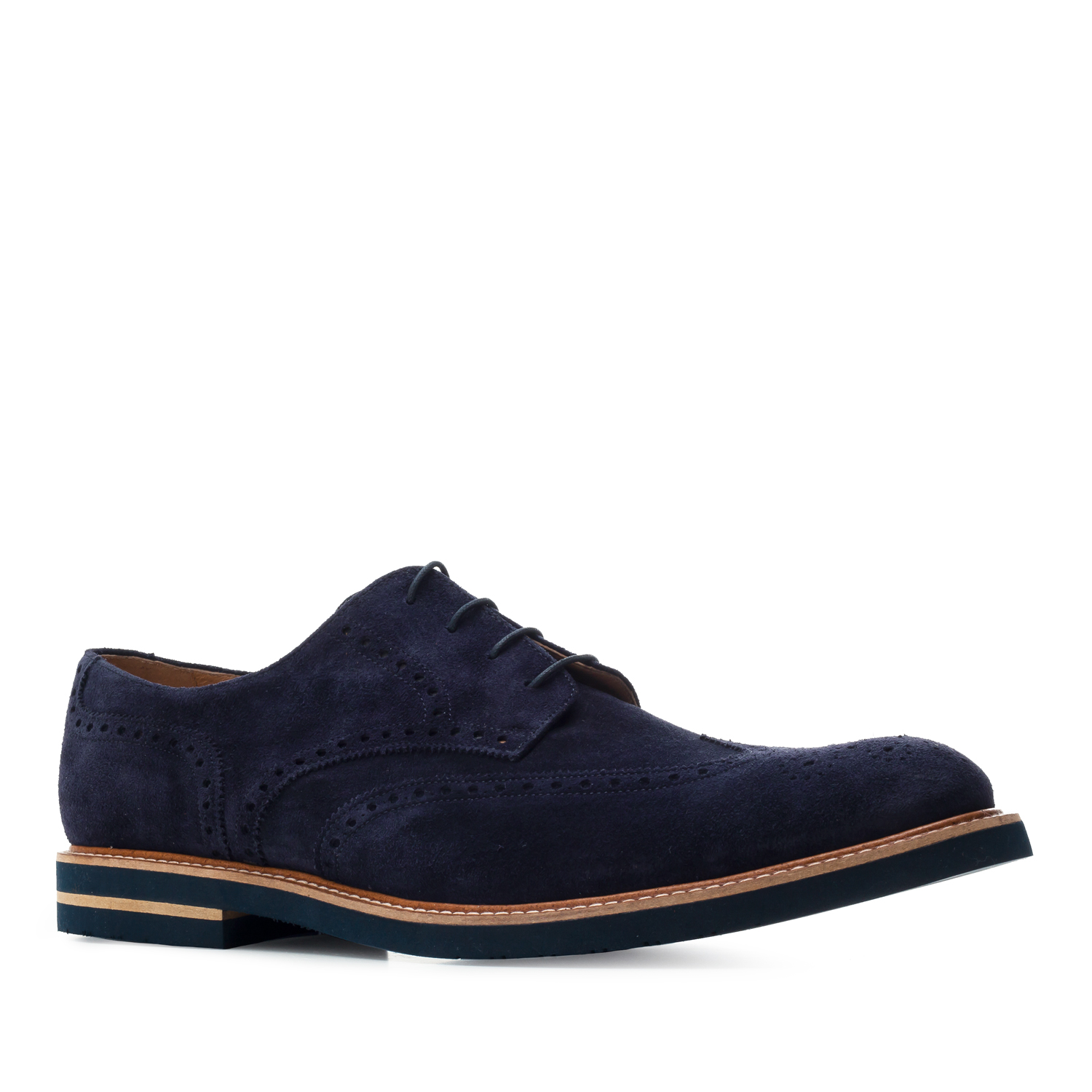 Schuhe im Oxford-Stil Rauleder Blau - MADE IN SPAIN - 