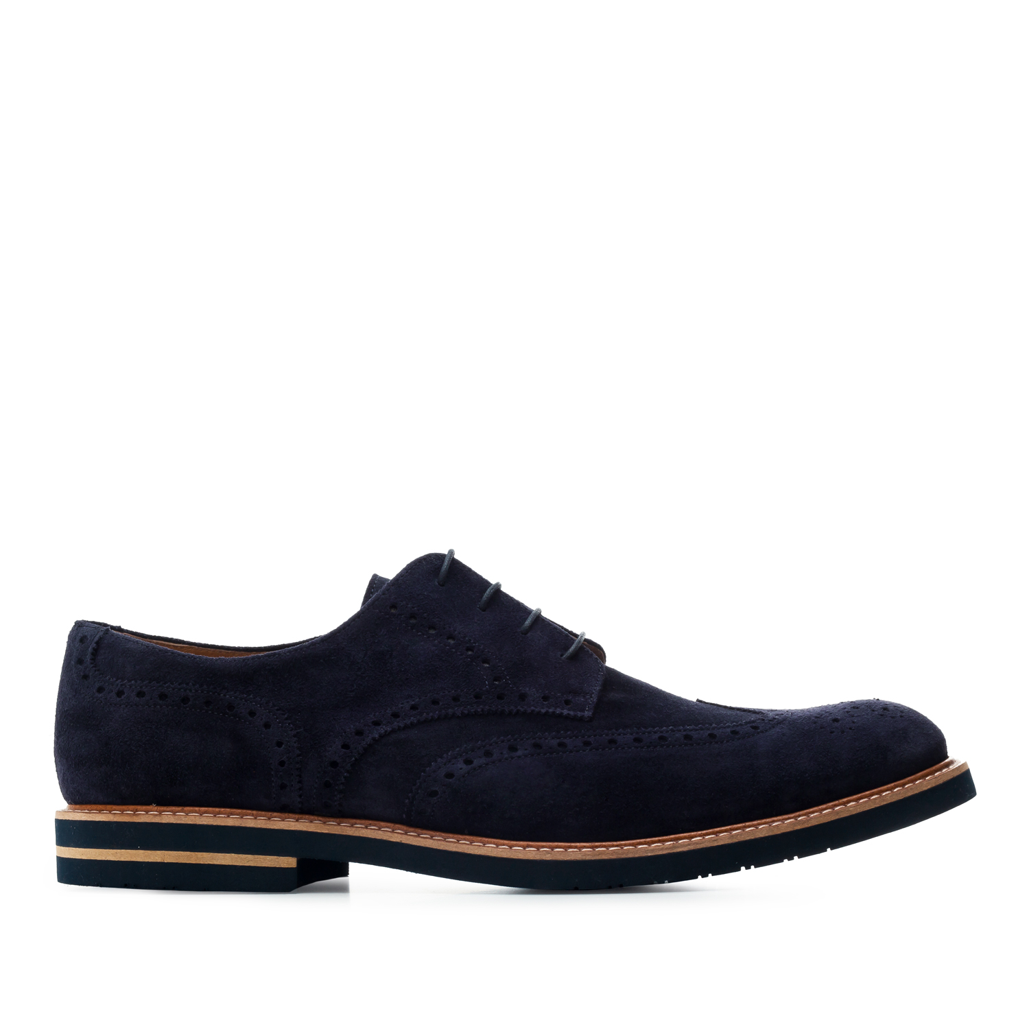 Chaussures Style Oxford cuir suéde Bleu Marine 