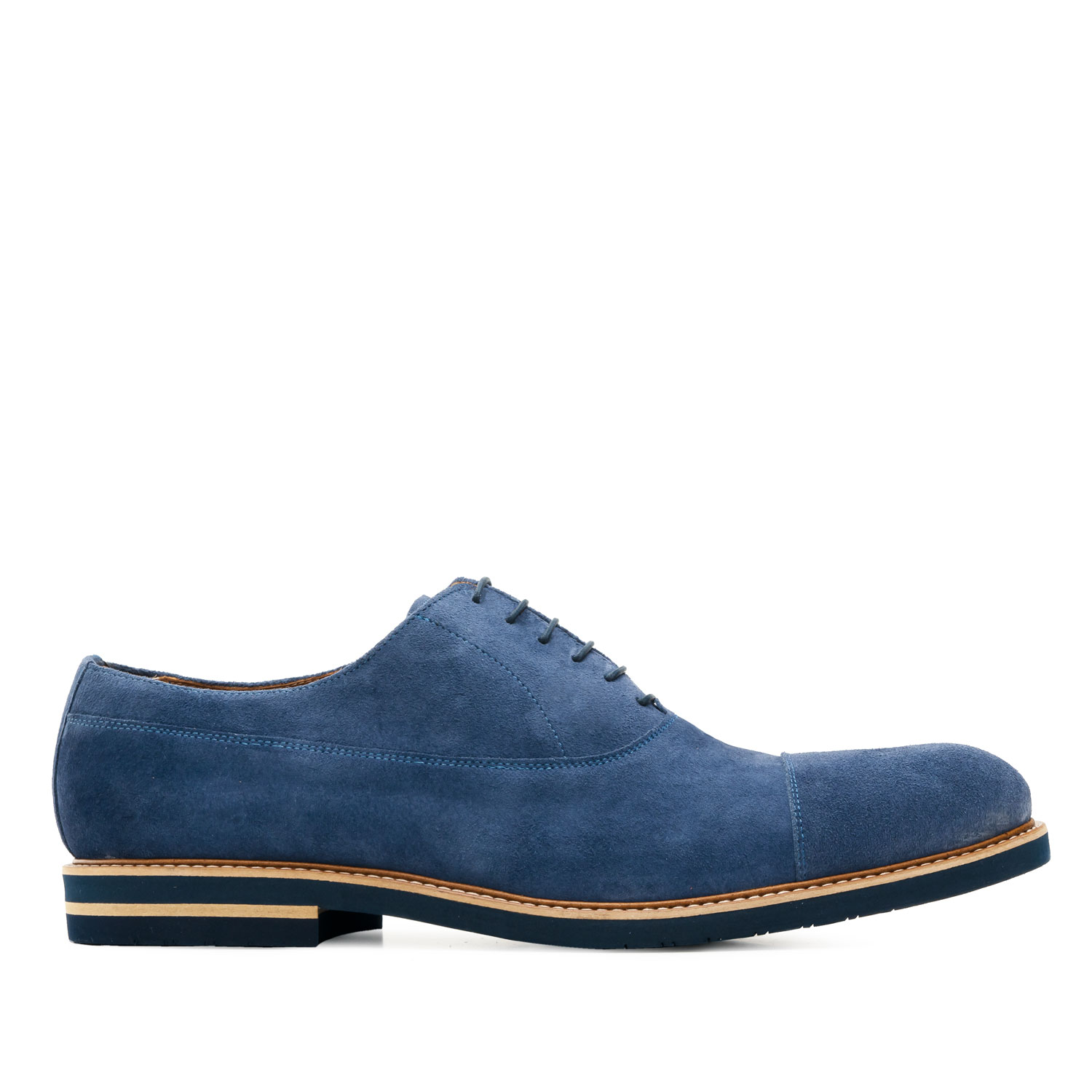 Zapatos Oxford Serraje Azul 