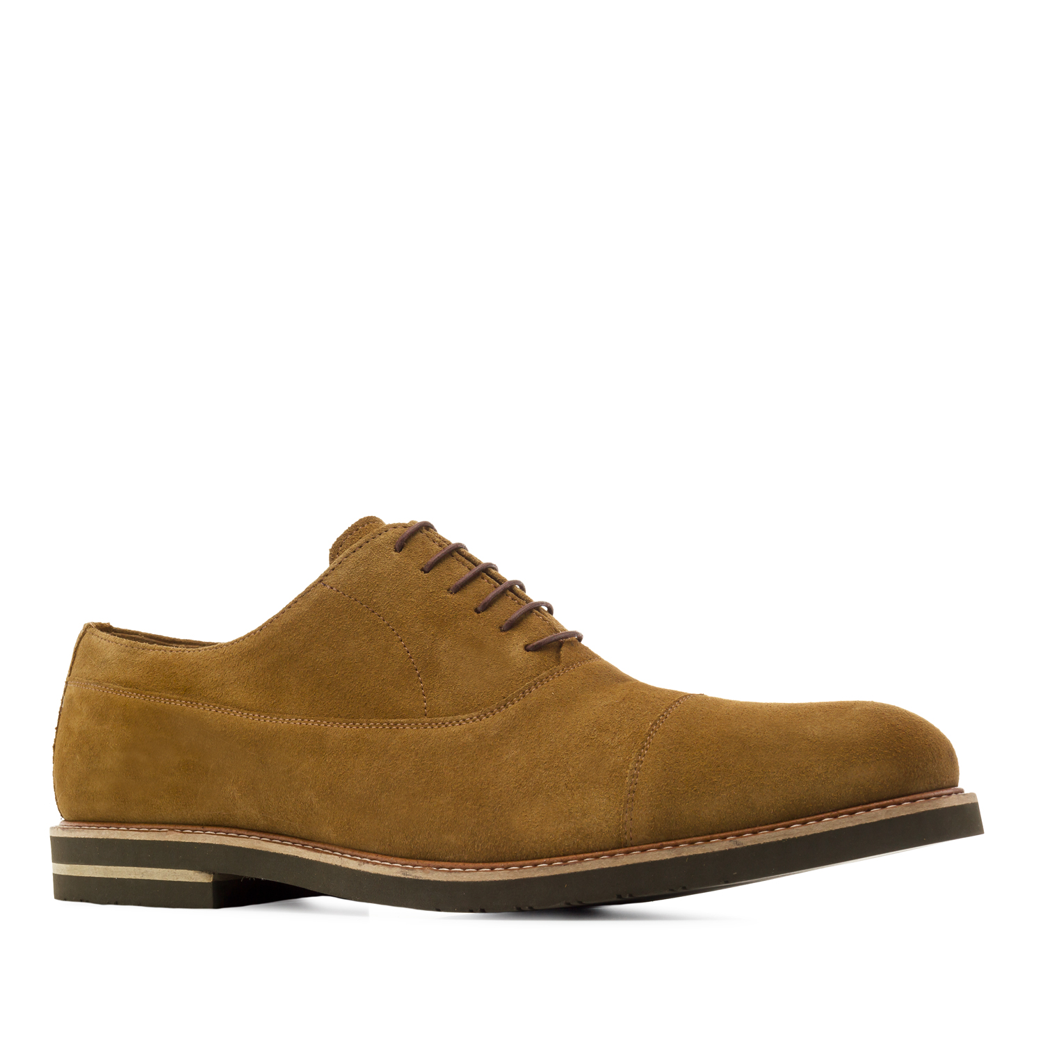 Oxford Shoes in Camel Split Leather 