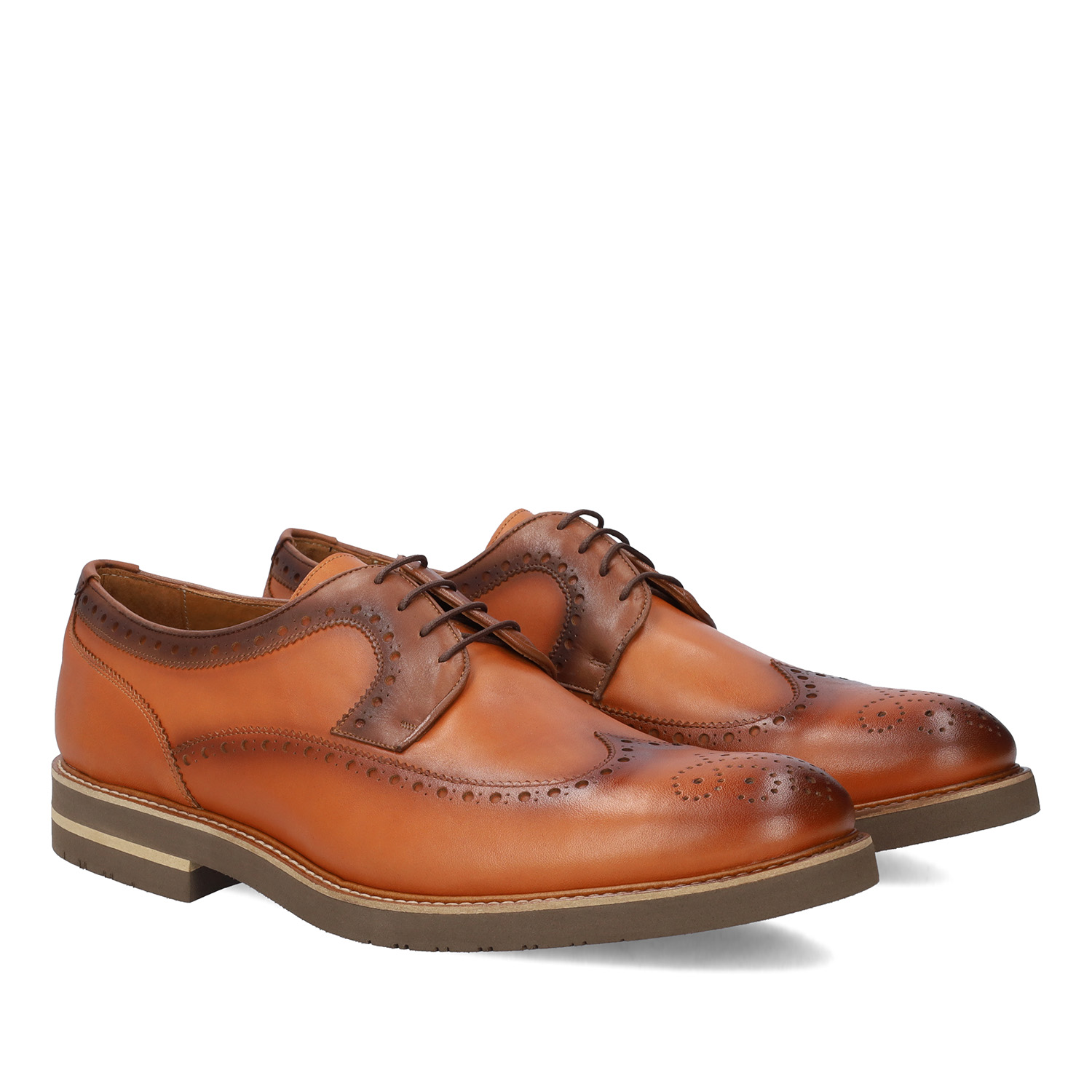 Oxford Shoes in Leather coloured Leather 