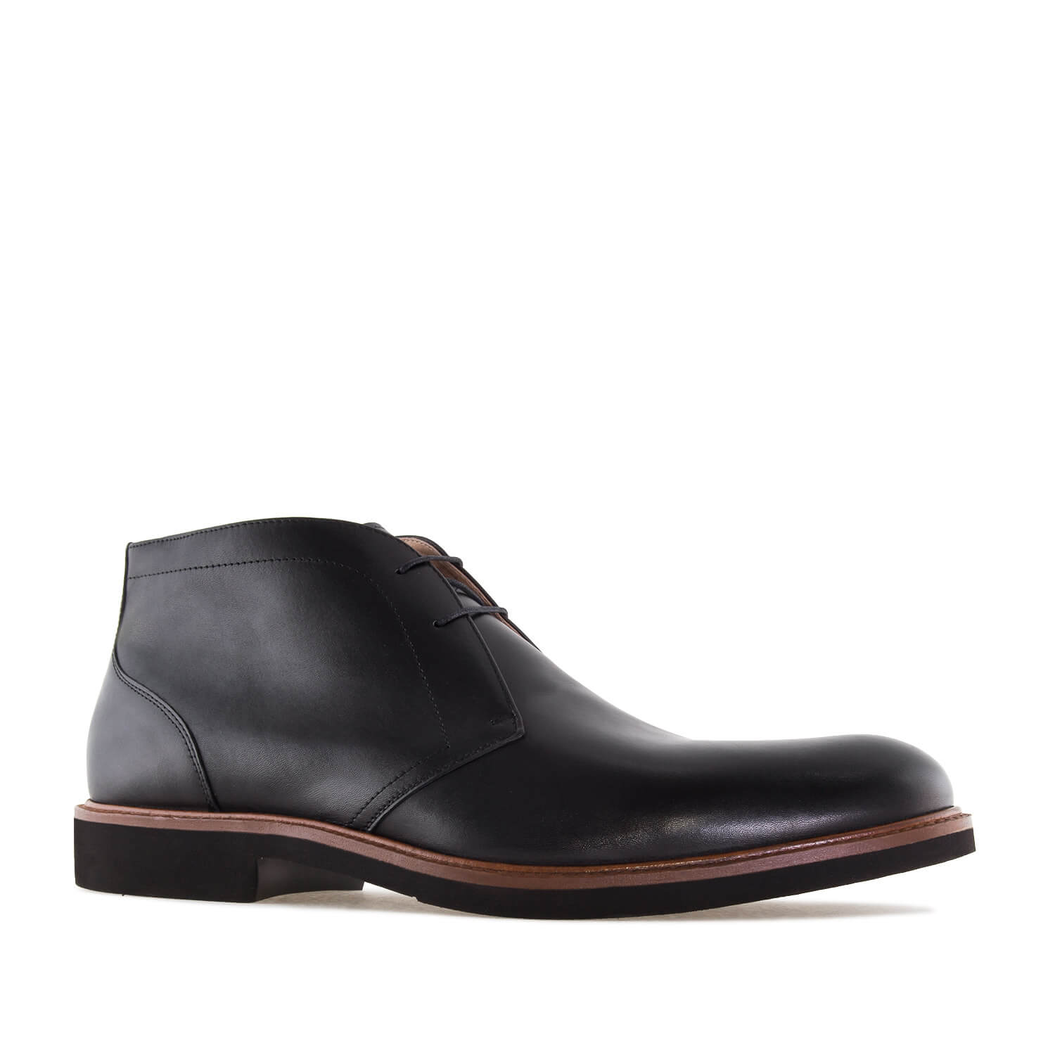Men's Ankle Boots in Black Leather 