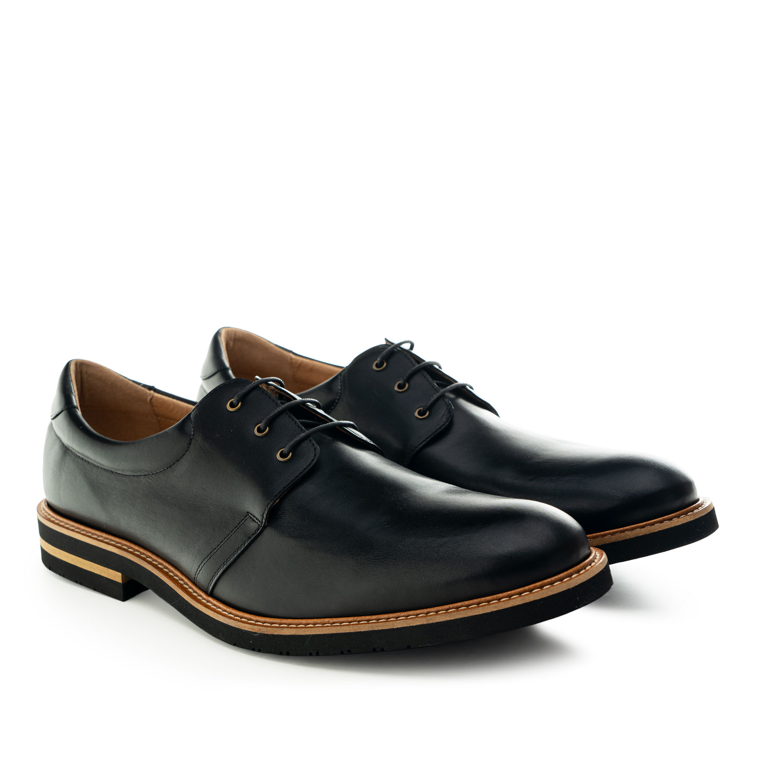 Men's Dress Shoes in Black Leather 