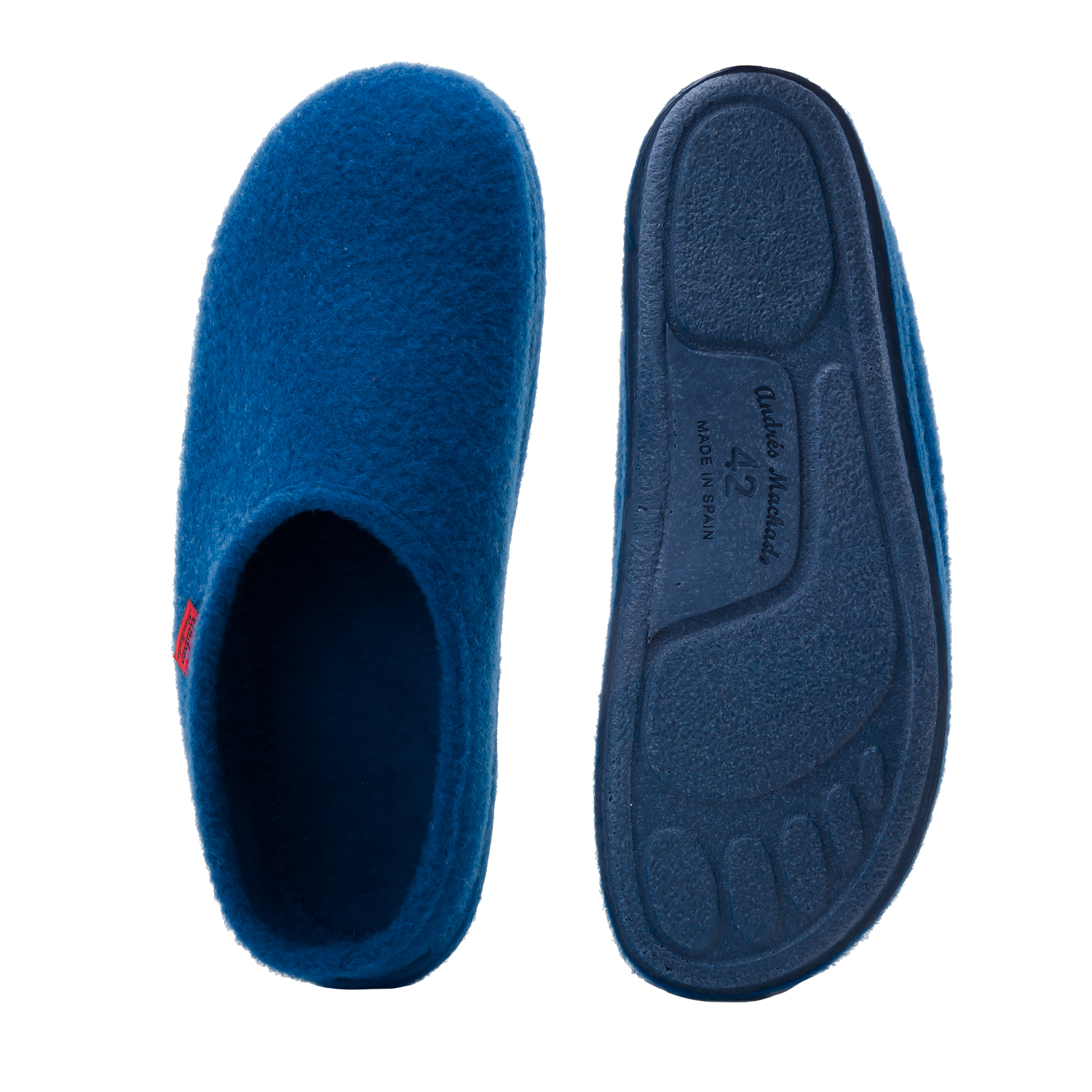 Very comfortable Blue Alpine Felt Slippers 