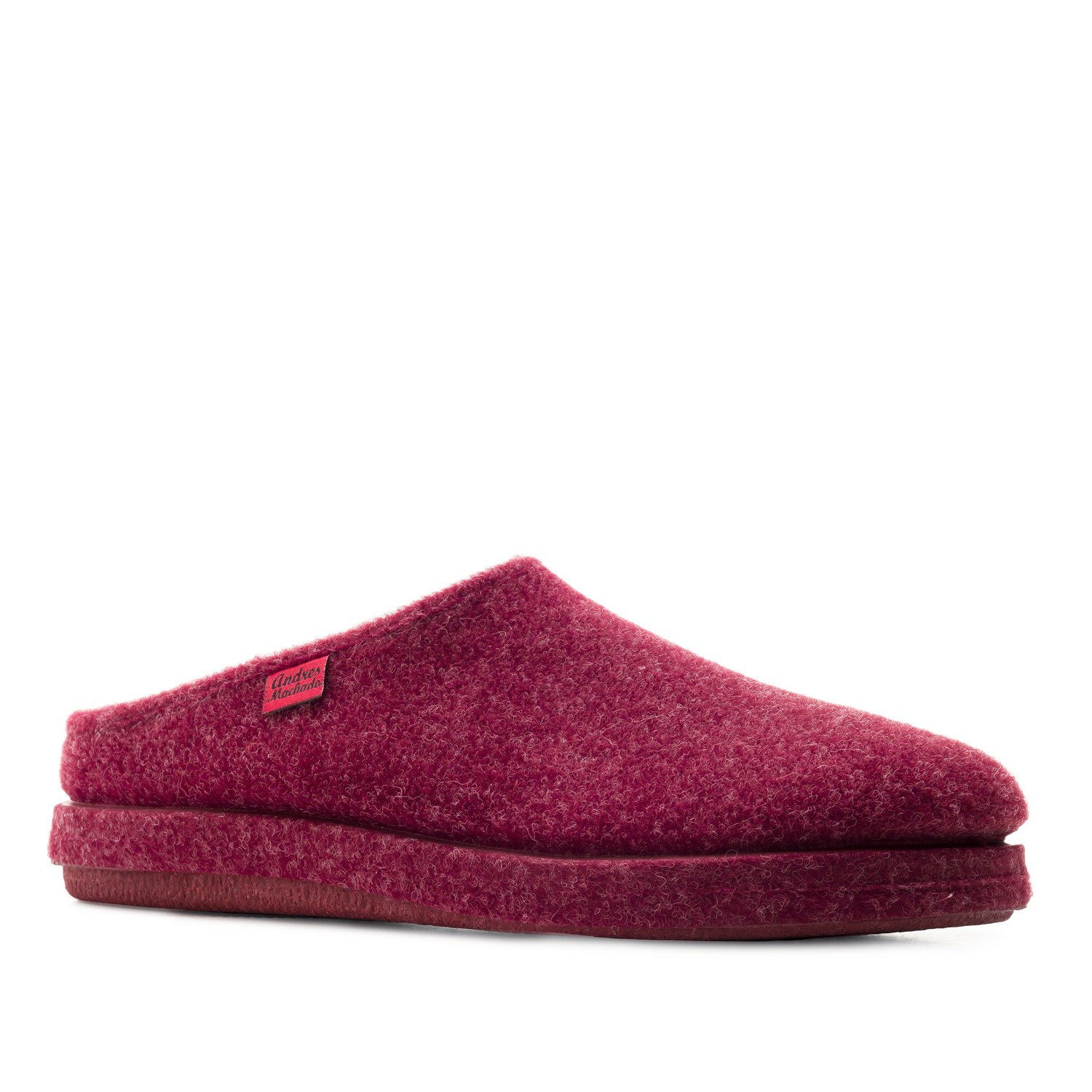 Very comfortable Burgundy Felt Slippers with footbed 
