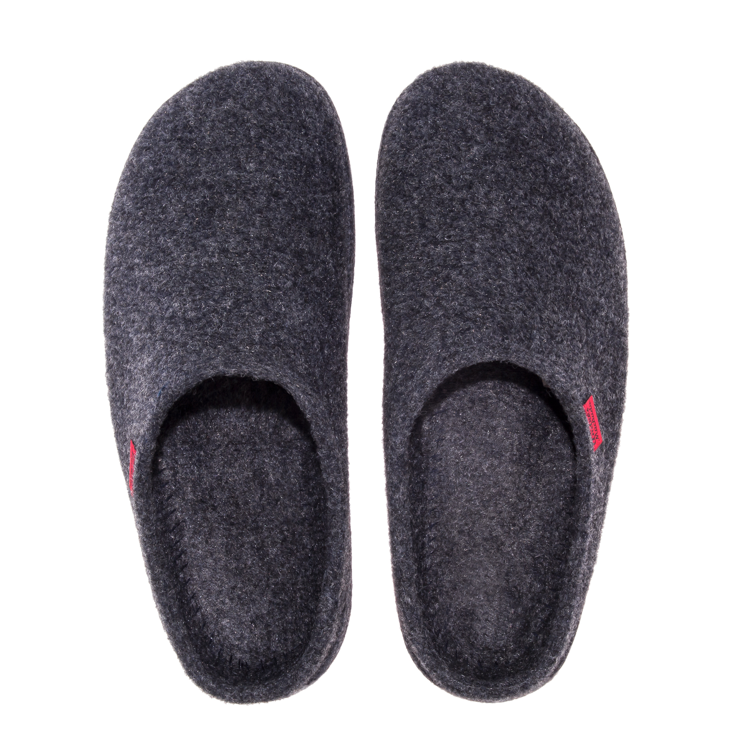 Very comfortable Navy Blue Felt Slippers with footbed 