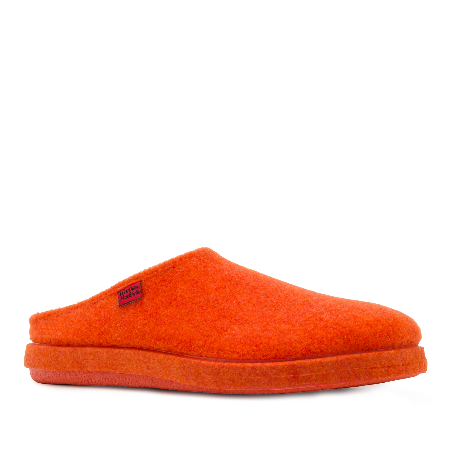 Very comfortable Orange Felt Slippers with footbed 