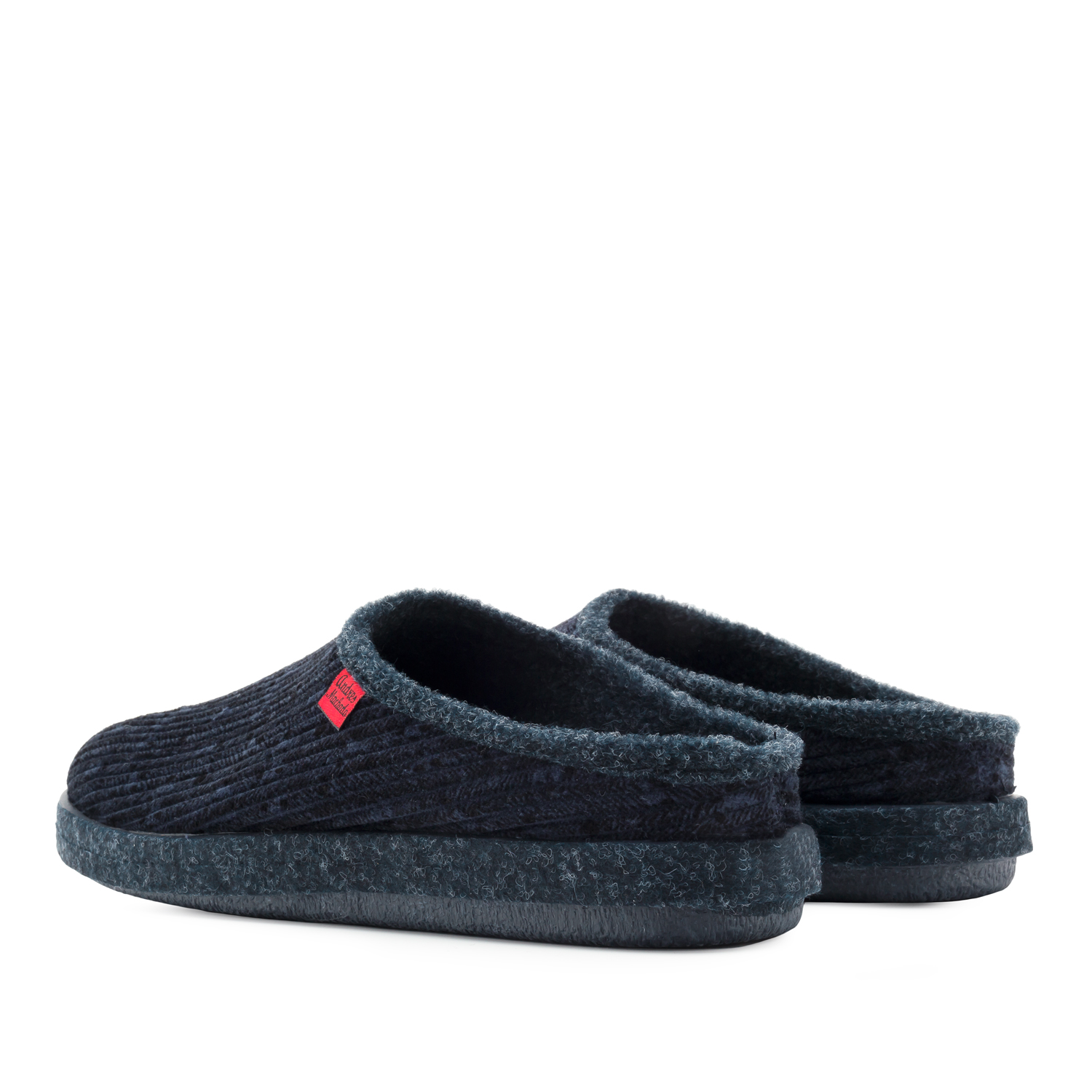 Very comfortable Blue Corduroy Slippers with footbed 